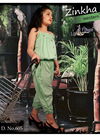 Pista Green Zinkha Western Latest Designer Collection Of Rayon Weastern Wear For Baby Girls 605